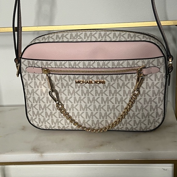 NWOT✨ Michael Kors Jet Set Large Logo Crossbody - Picture 2 of 11